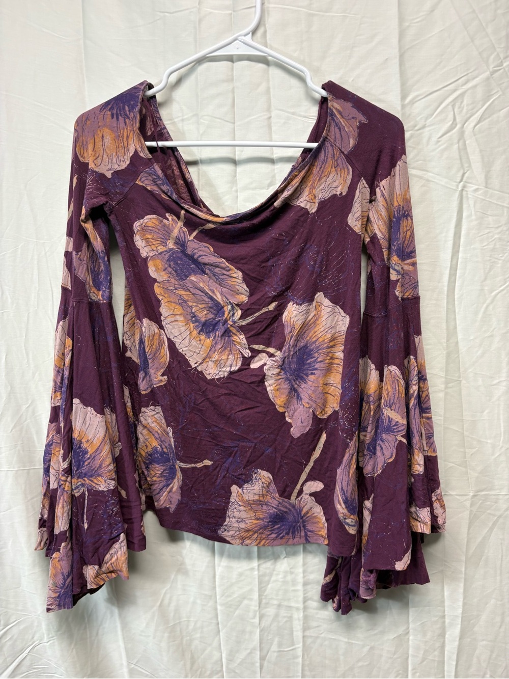 We The Free Birds of Paradise Bell Sleeve Top Size Medium